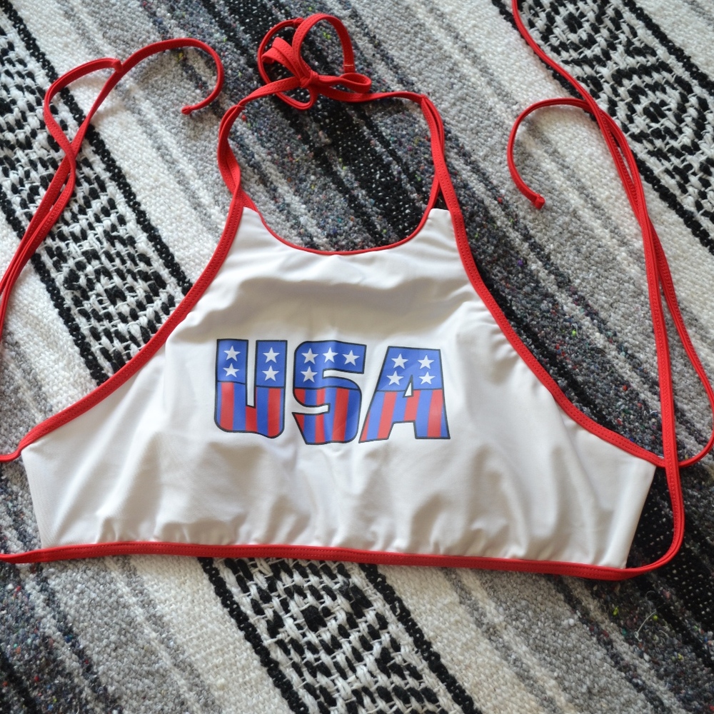 USA bathing suit Top